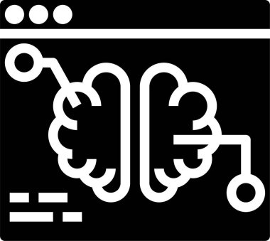 Beyin eğitimi basit vektör simgesi