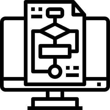 Web kodlamasının vektör illüstrasyon simgesi