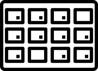 Beyaz arkaplanda çikolatanın vektör illüstrasyonu
