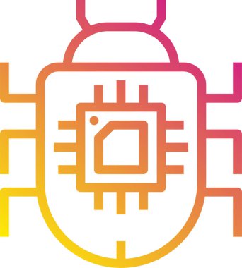 Dijital işlemci simgesi. Çip simgesi. Teknoloji simgesi