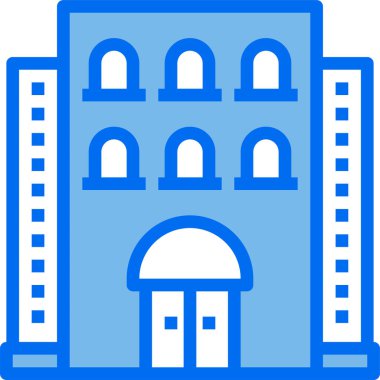 Otel simgesi vektör illüstrasyonu