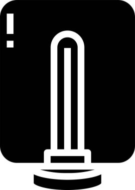 Lamba simgesi vektör illüstrasyonu, ampul simgesi