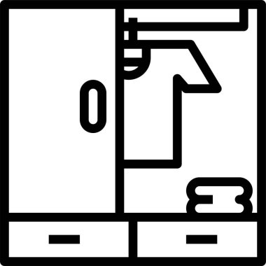 Dolabın vektör illüstrasyonu