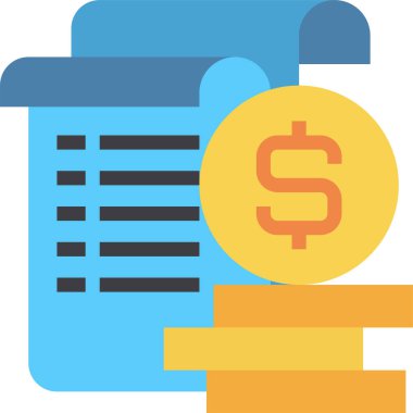 İş finans para sikkesinin vektör illüstrasyon simgesi 