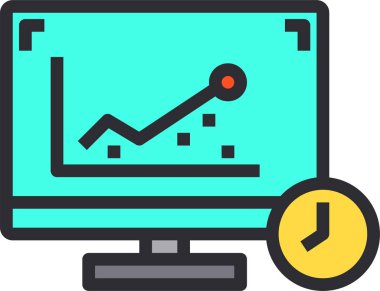 analitik raporları vektör simgesi