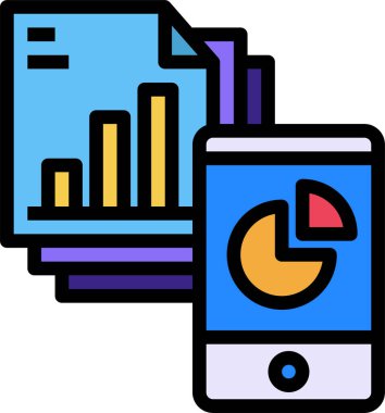 grafik simgesinin vektör illüstrasyonu