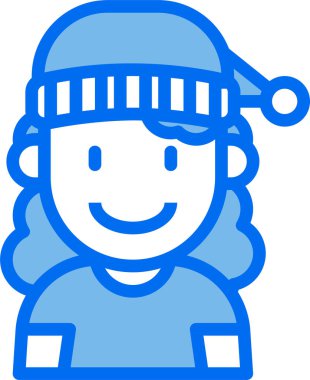 Tatlı kızın vektör çizimi 