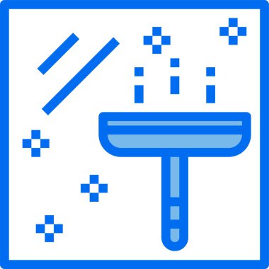 cam temizleme vektörü illüstrasyonu