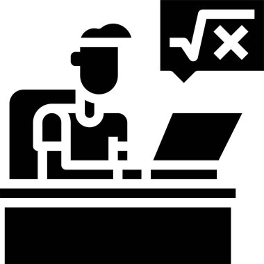 dizüstü bilgisayar çizgisi vektör simgesi.