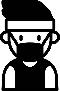 çocuk Avatar. Tıbbi maske takan çocuk