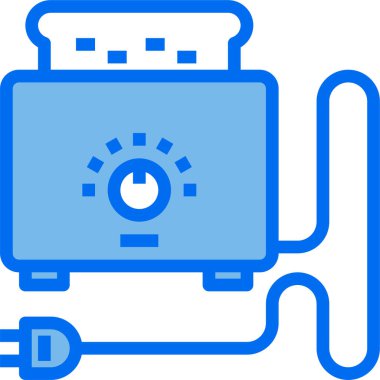 Tost makinesi basit vektör simgesi