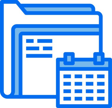 Takvim simgesinin vektör illüstrasyonu