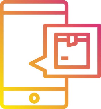 Akıllı telefon ikonu, vektör illüstrasyonu. düz tasarım biçimi