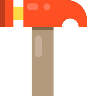 Çekiç ikonu vektör illüstrasyonu