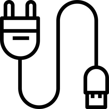 usb şarj cihazının vektör çizimi 