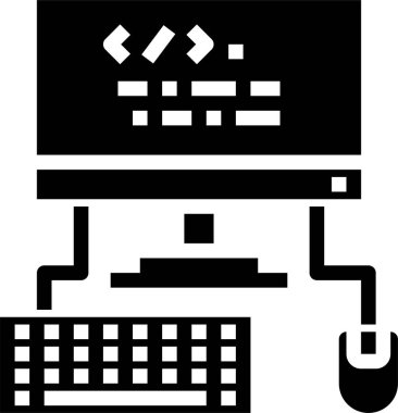 Programlama kavramının asgari vektör simgesi 