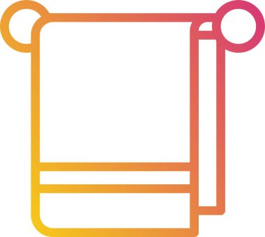 Havlunun basit vektör simgesi