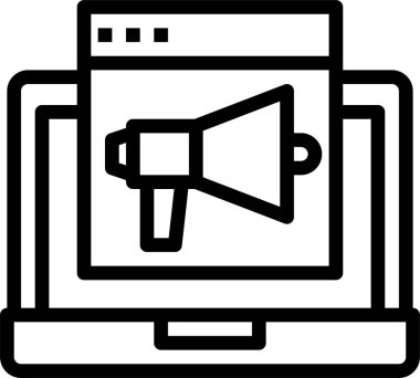 seo ve pazarlama satırı vektör simgesi.