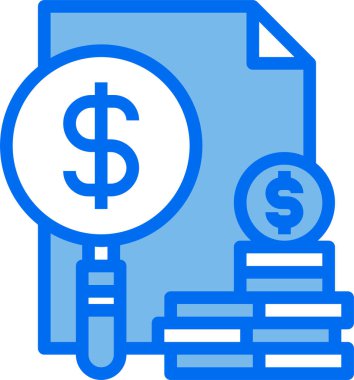 Para ikonunun vektör illüstrasyonu. Web siteleri için sikke simgesi, şablon