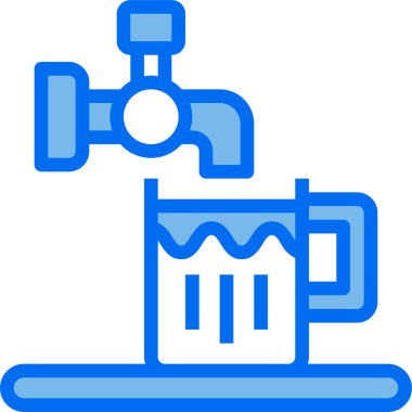 modern tasarım minimalist vektör simgesi, vinçli bira