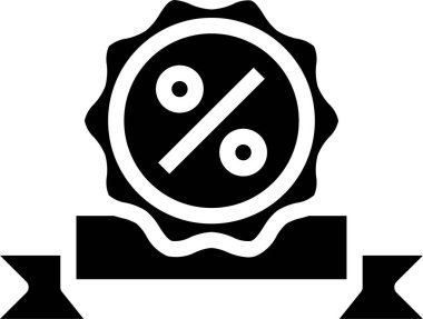 İndirim simgesi, vektör illüstrasyonu 