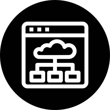 Web tarayıcı, basit vektör simgesi tasarımı