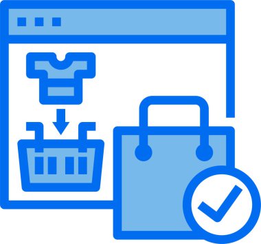 çevrimiçi web alışveriş vektörü illüstrasyonu