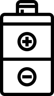 pil minimalist vektör simgesi