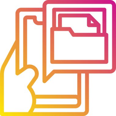 Akıllı telefonun vektör çizimi, teknoloji ve iletişim konsepti 