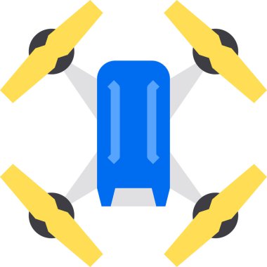 Drone simgesinin vektör illüstrasyonu 