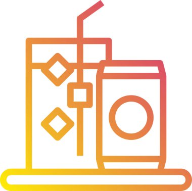 modern tasarım minimalist vektör simgesi, içecek