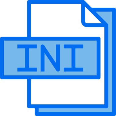 ini dosya biçimi simge vektörü