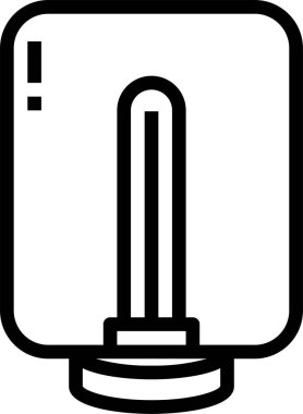 Lamba simgesi vektör illüstrasyonu, ampul simgesi