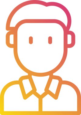 erkek avatar kişi tasarımı, vektör illüstrasyonu  