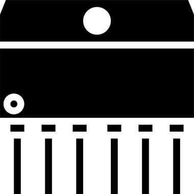 Dijital işlemci simgesi. Çip simgesi. Teknoloji simgesi