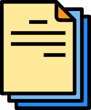 Belge dosyaları vektör illüstrasyonu 