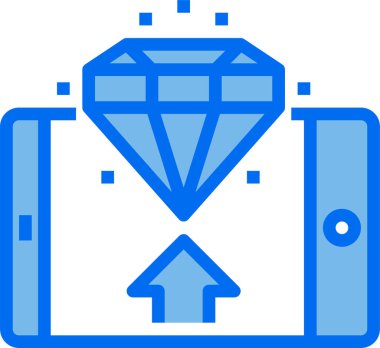 Mobil çevrimiçi alışveriş simgesi vektör çizimi