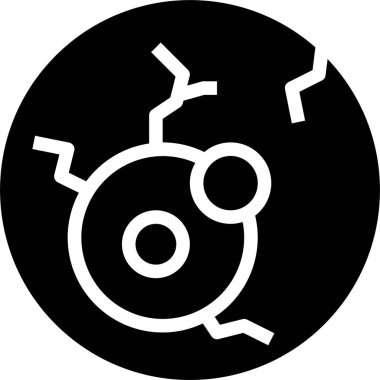 göz küresi simgesi, vektör illüstrasyonu