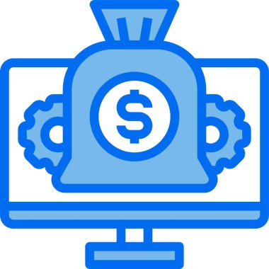 Para kavramının minimalist vektör simgesi