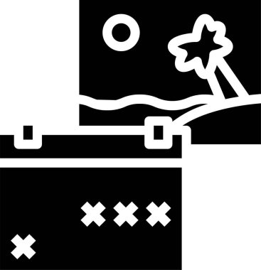 Takvim simgesinin vektör illüstrasyonu