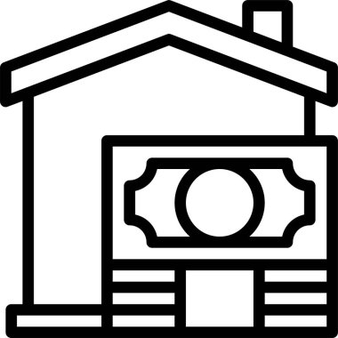 Para kavramının minimalist vektör simgesi