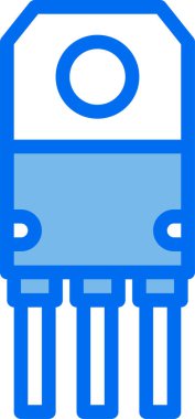 Dijital işlemci simgesi. Çip simgesi. Teknoloji simgesi