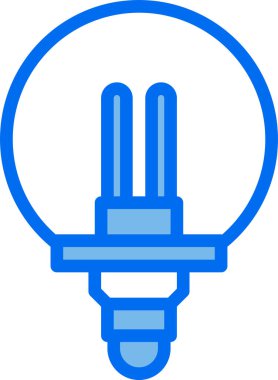 Lamba simgesi vektör illüstrasyonu, ampul simgesi