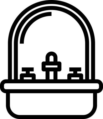 Batmanın minimalist vektör simgesi