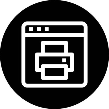 Web tarayıcı, basit vektör simgesi tasarımı