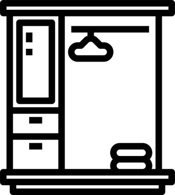 Dolabın vektör illüstrasyonu