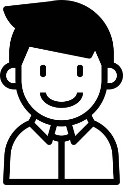 kullanıcı profili, çocuk avatarı, vektör illüstrasyonu 