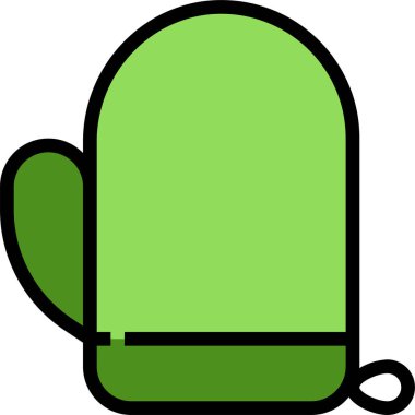 eldiven simgesi vektör illüstrasyonu