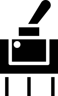 Elektronik şalterin vektör illüstrasyonu 