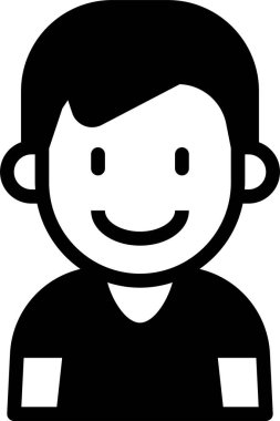 kullanıcı profili, çocuk avatarı, vektör illüstrasyonu 